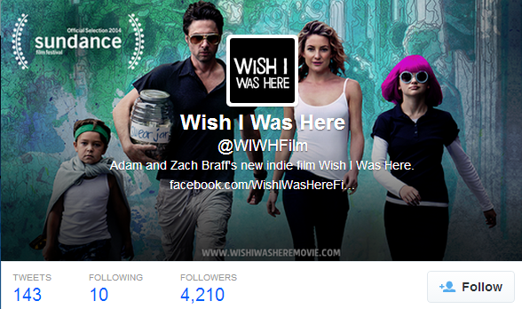 Wish I Was Here - Kickstarter Funded Film @Sundancefest 2014