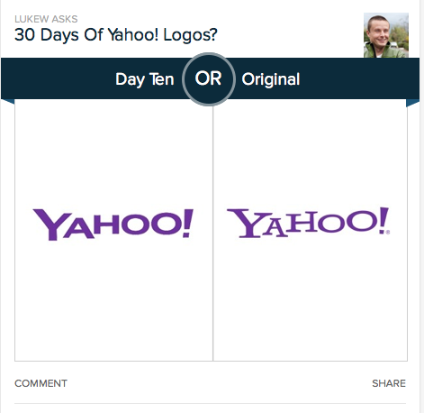 Yahoo logo day 10
