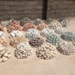 اجرای سنگ کف حیاط محوطه سازی درپوش پله